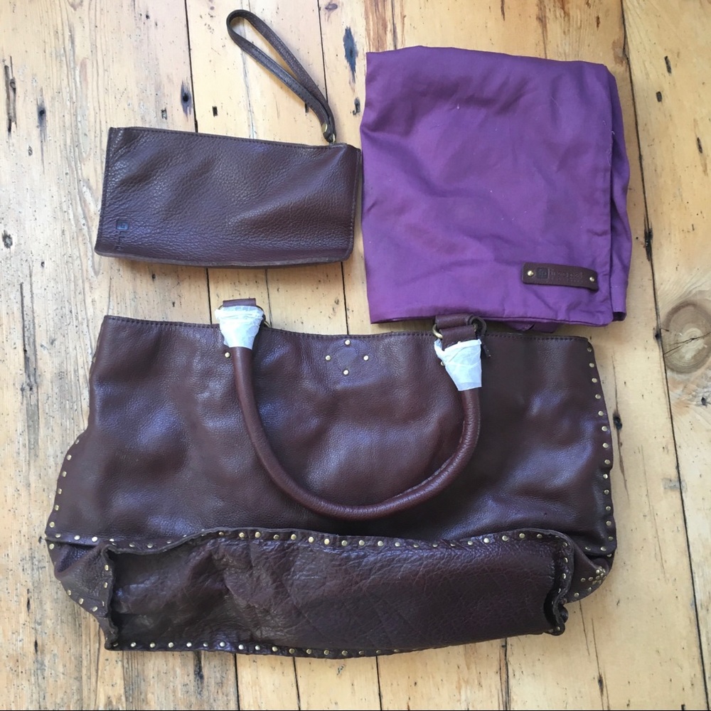 Linea Pelle Nico studded East-West tote